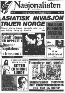 Forside fra "Nasjonalisten", Nr. 9-1979.