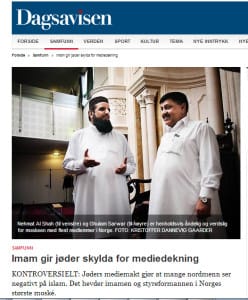 Dagsavisens oppslag om saken.
