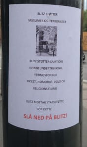 Det var plakater av denne typen som rett før helgen ble hengt opp i Oslo.