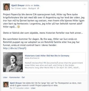 Dreyer kommer med oppsiktsvekkende tanker om Hitler.