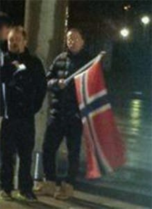 Frode Johnsen (t.h.) er ny talsmann for PEGIDA Østfold etter Tor Arne Hæger Berg (t.v.(